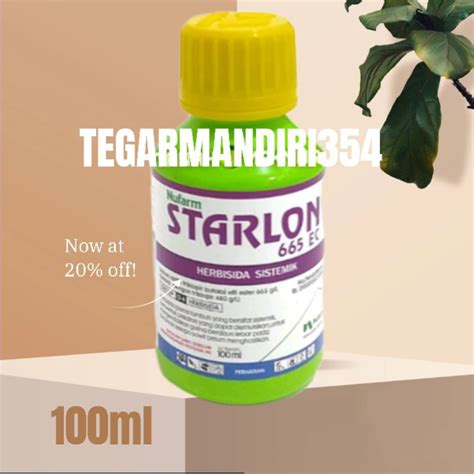 Jual Herbisida Untuk Pohon Starlon 100ml Original Racun Gulma Pohon