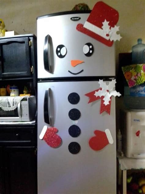 15 Ideas Para Decorar La Puerta Del Refrigerador En Navidad Easy