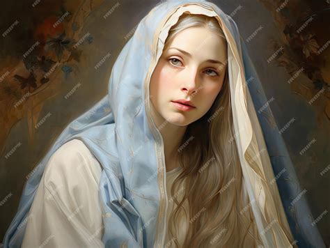 Beautiful Virgin Mary Painting Saint Mary Mother Of God Our Lady Oil