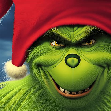 Grinch 5D HD Hyper Realistic Digital Art · Creative Fabrica