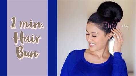 Super Easy Hair Bun No Bobby Pins Or Spray Needed Youtube