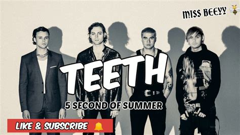 TEETH - 5SOS (Lyrics) - YouTube