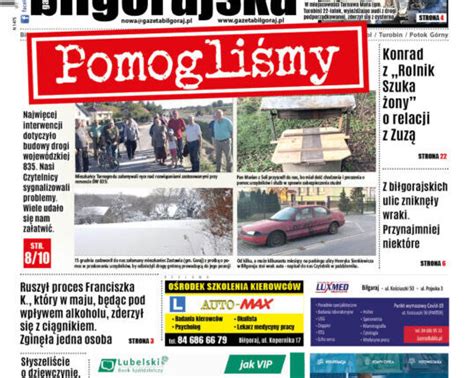 Pierwsze w tym roku wydanie Nowej Gazety Biłgorajskiej Nowa Gazeta