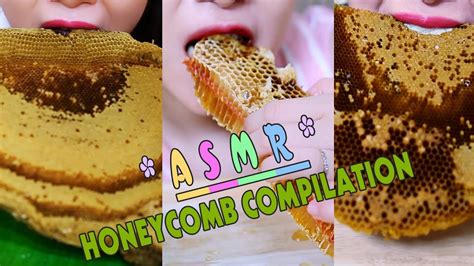 Asmr Eating Honeycomb Compilation New 2018 Linh Asmr Youtube