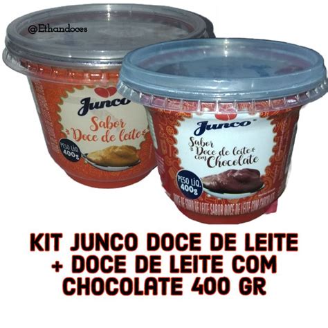 Kit Junco Do E De Leite Doce De Leite Chocolate 400 Gr Shopee