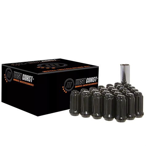 Challenger Black Acorn Spline Lug Nuts M14x1 5 Set Of 20 08 23