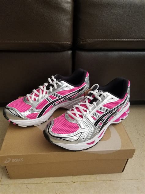 Asics Gel Kayano 14 Pink Globlack 男裝 鞋 波鞋 Carousell