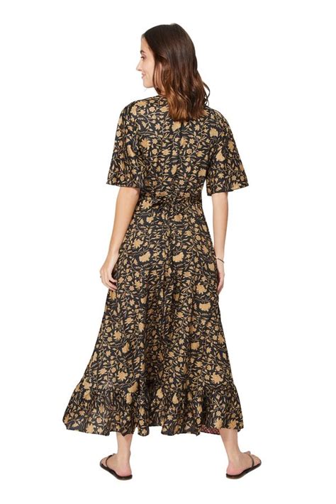 Robe longue portefeuille ambiance gypsie bohème boho Lennox