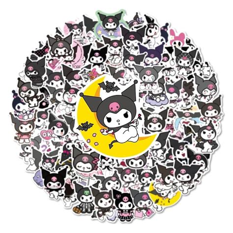 10/30/50/100PCS Funny Kuromi Anime Cartoon Stickers Motorcycle Luggage ...