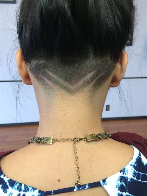 Nape Undercut Undercut Hair Designs Undercut Long Hair Edgy Hair