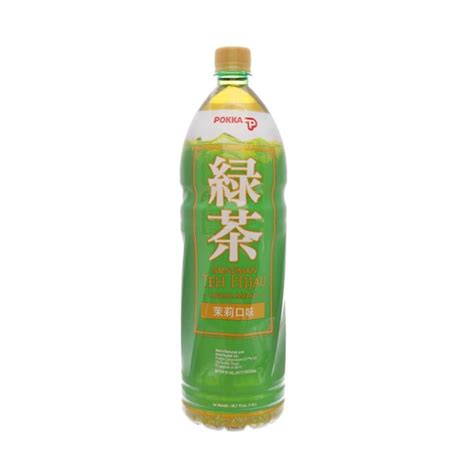 Green Tea Jasmine Flavor Pokka Drink Bottle Of 15 Liter