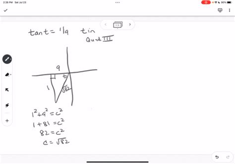 SOLVED Find The Values Of The Trigonometric Functions Of From The