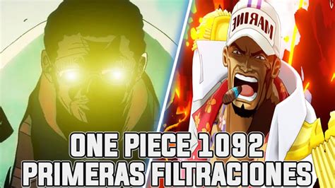 ONE PIECE CAPITULO 1092 PRIMERAS FILTRACIONES DEL EPISODIO DE LUFFY