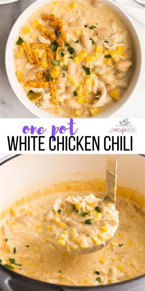 White Chicken Chili Stovetop Or Slow Cooker The Recipe Rebel