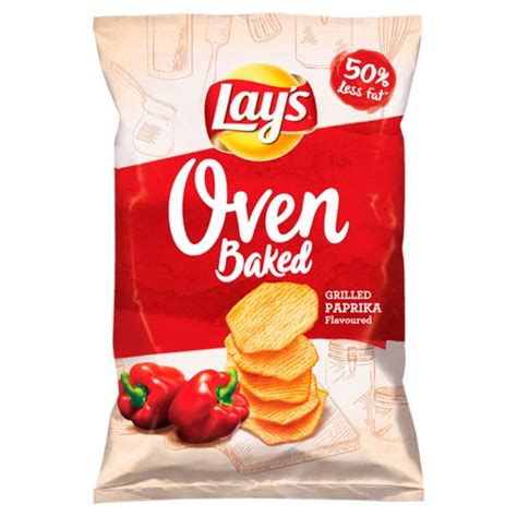 Lay S Oven Baked Grilled Paprika Flavoured 125 G Tesco Groceries