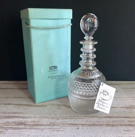 Vintage Collectible 1776 Seagrams Whiskey Decanter Made By Tiffany And Co