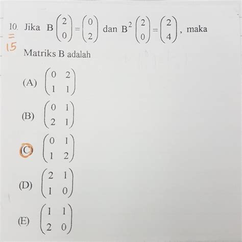 Soal Dan Jawaban Operasi Matriks Kumpulan Contoh Surat Dan Soal