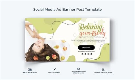 Premium Vector Spa Salon Facebook Ad Banner Template