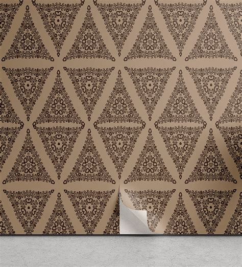 Ambesonne Oriental Peel Stick Wallpaper For Home Triangle Bohemian