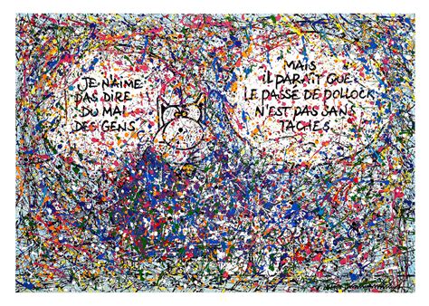 Philippe Geluck Pass De Pollock Artwork Huberty Breyne