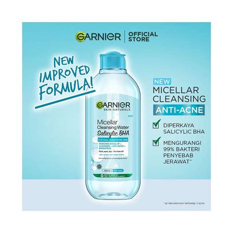 Garnier Micellar Cleansing Water Salicylic BHA 125mL Klik Indomaret