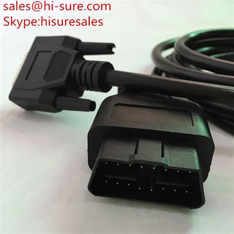 16pin Obd2obdii Male Connector To Db15p Male Cable Buy 16pin Obd2 Connectorobd2 To Db15p