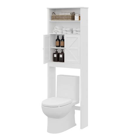 Buy Reettic Tall Over The Toilet Storage With Two Doors Free Standing