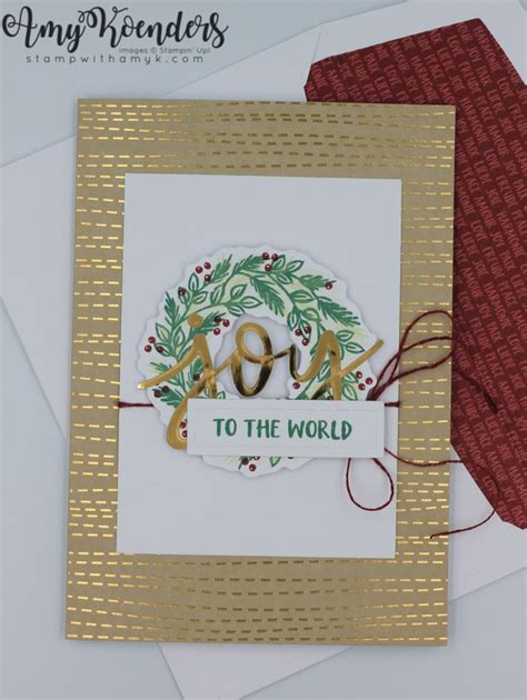 Stampin Up October Paper Pumpkin Kit Joy To The World Stamp With