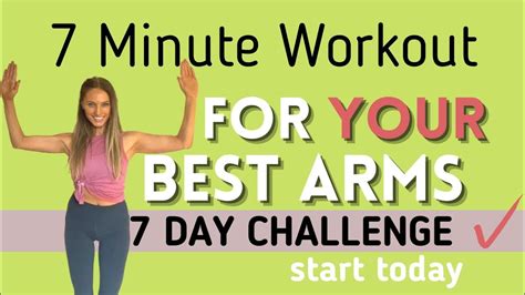 7 Minute Tone Your Arms Workout No Equipment Quick And Intense 7 Day