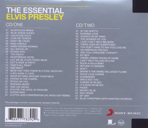 Elvis Presley The Essential 2 Cds Jpc