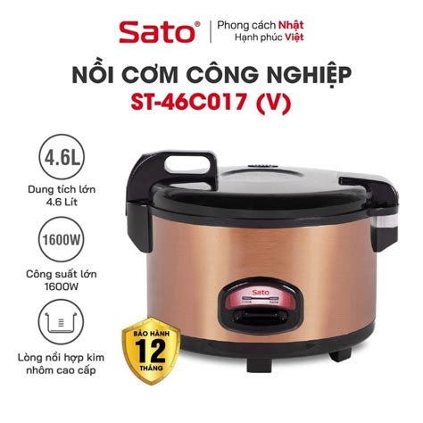 Industrial Rice Cooker With Lid Sato 46C017 V Shopee Malaysia