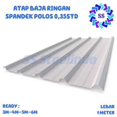 Jual ATAP BAJA RINGAN SPANDEK POLOS GALVALUM ZINCALUM 0 35 STD Shopee