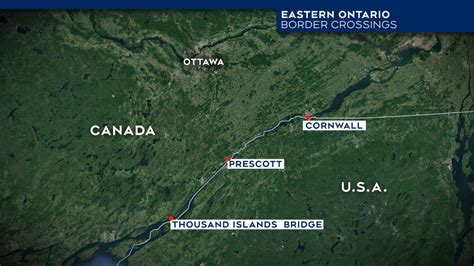 Canada U S Border Eastern Ontario Border Crossings Open Despite