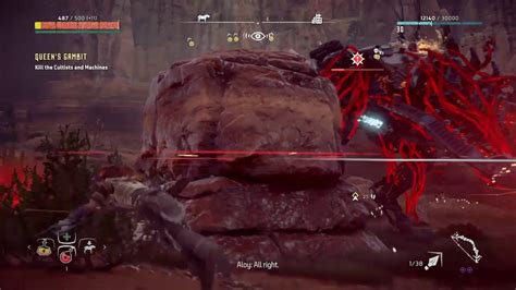 Horizon Zero Dawn Queen S Gambit Quest Corrupted Thunderjaw FIGHT