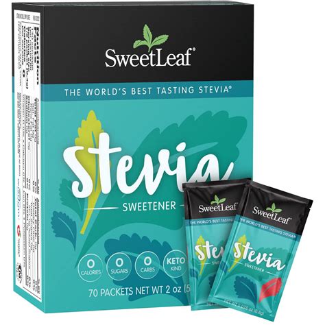 Sweetleaf Stevia Packets Zero Calorie Stevia Powder No Bitter