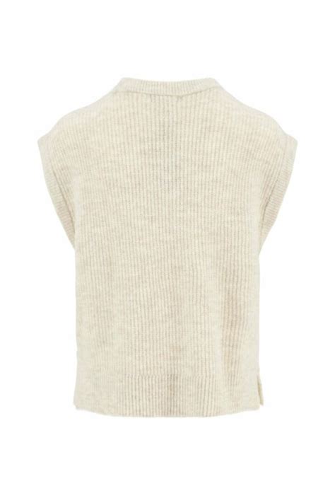 Zusss Knitted Spencer Sand Villa Madelief