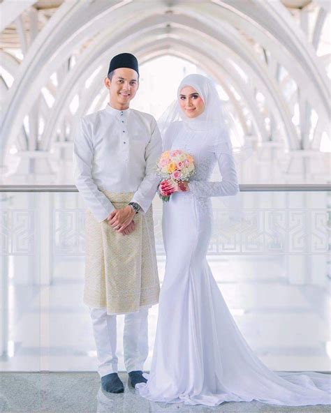 Baju Nikah Biru Lembut Desain Gaun Pengantin Syar I Untuk Mempercantik Penampilan Mempelai