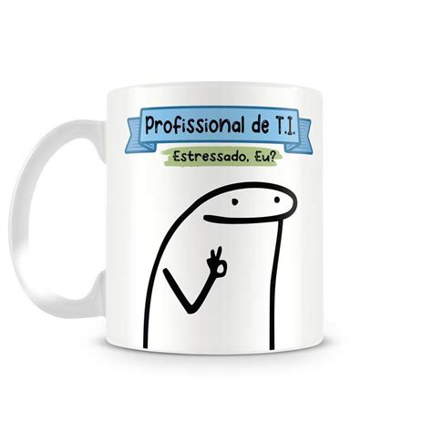 Caneca Meme Flork Profissional De Ti 325 Ml KaBuM