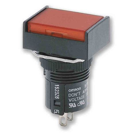 A165L AGY Omron A16 Series Green Push Button Momentary Actuation