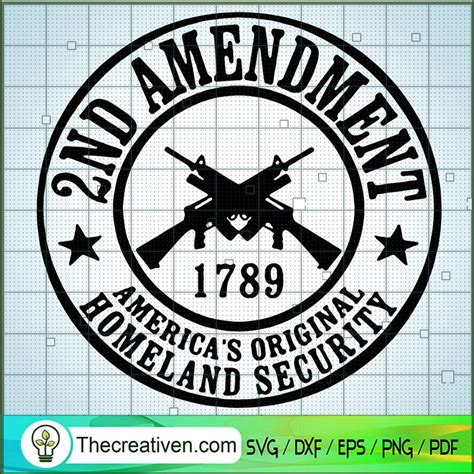 Amendment Since Americas Original Homeland Security Svg Two Gun