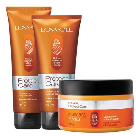 Kit Tratamento Lowell Protect Care Shampoo Ml E Creme Condicionador