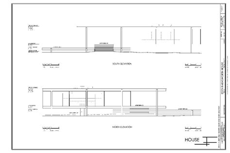 Mies Van Der Rohe Farnsworth House Plan