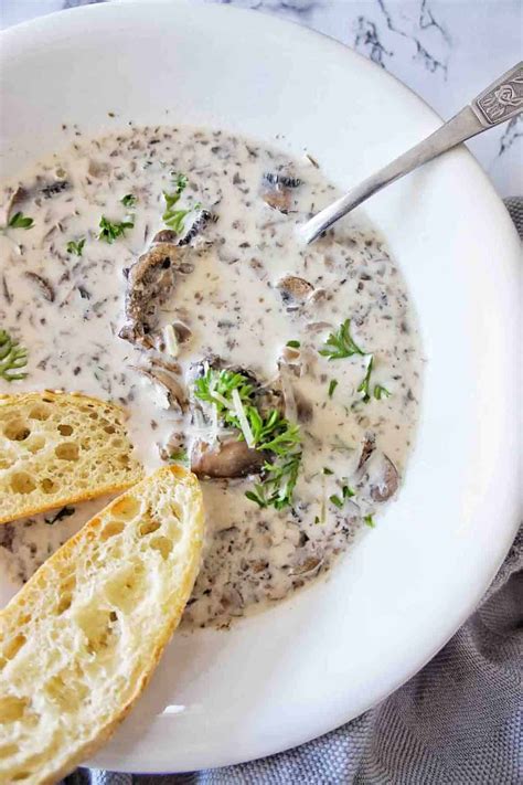 Slow Cooker Mushroom Soup Is An Easy Recipe That Is Creamy And Packed