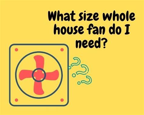 Whole house fan sizing guide - Finding the right CFM