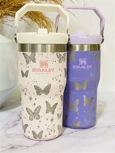 Butterflies Engraved Stanley 20 Oz Iceflow Flip Straw Tumbler - Etsy