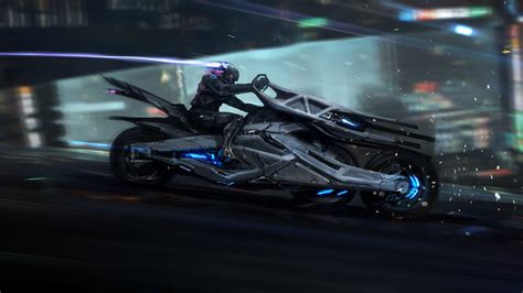 Cyberpunk Bike Scifi Art Wallpaper HD Artist Wallpapers 4k Wallpapers