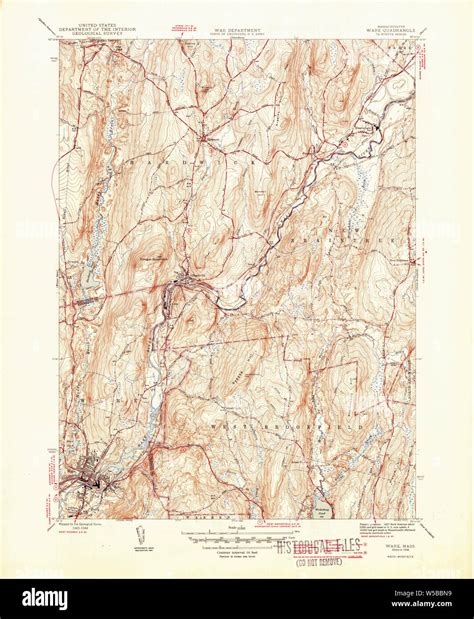 Massachusetts Usgs Historical Topo Map Ma Ware 352300 1946 31680