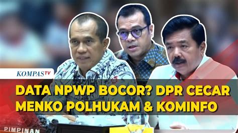 Full Komisi I Dpr Cecar Menko Polhukam Hingga Kemenkominfo Soal