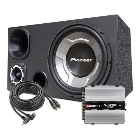 Caixa Som Automotivo Trio Completa Subwoofer Pioneer M Dulo