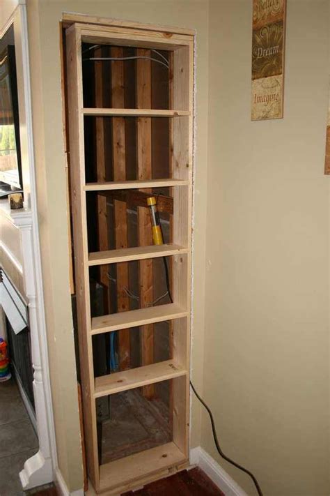 Needed Access To A Space Behind A Wall So I Built A Hidden Bookcase